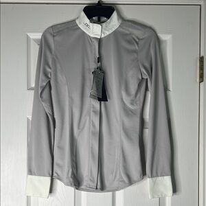 Women's Gray Long Sleeve Top